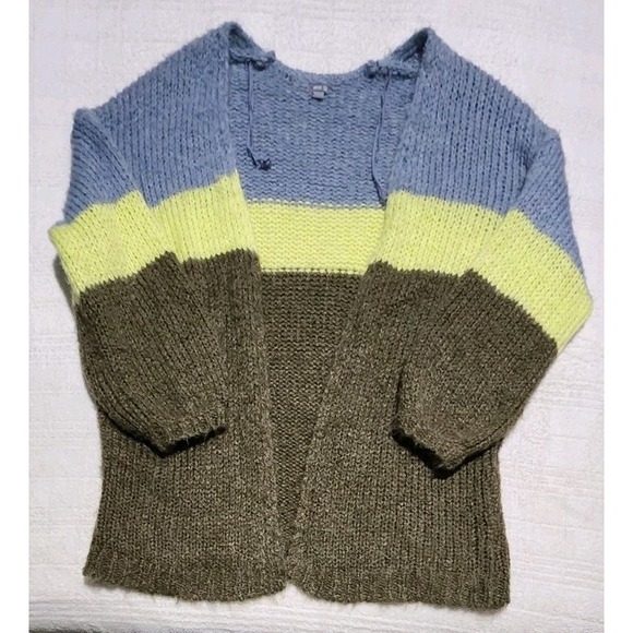 Aerie Oversized Multicolor Chunky Knit Front Cardigan Women's Extra Small/Small - Picture 1 of 5